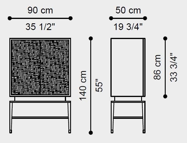 Эвкалиптовый шкаф с распашными дверцами ETRO Home Interiors Tibesti ARCH-00092040 - Вид №4