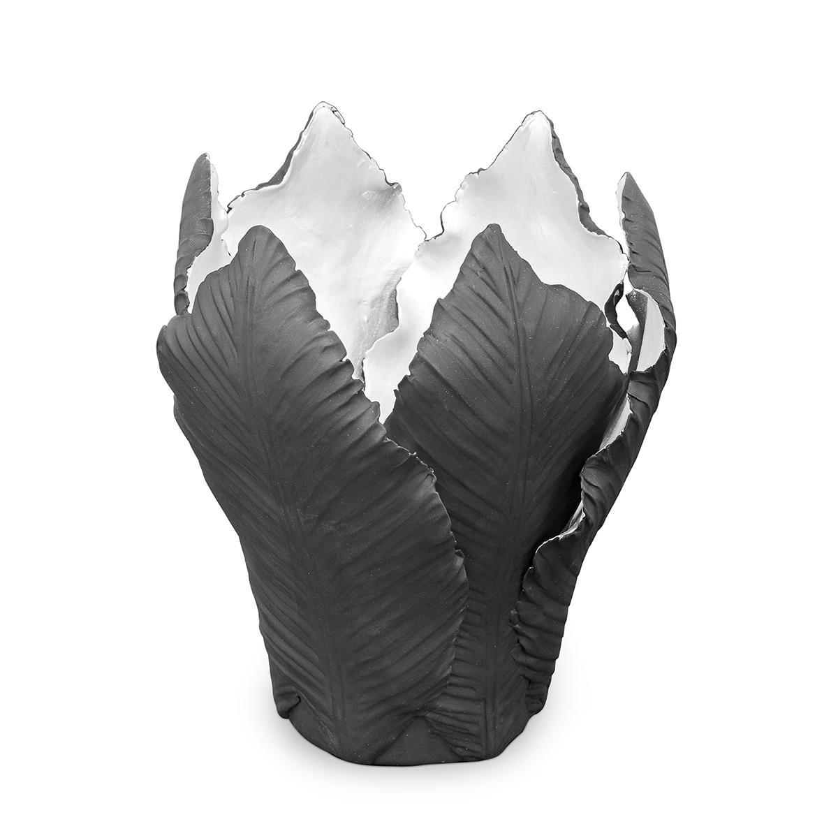 300050-BS ABHIKA ПОДСВЕЧНИК ТЮЛЬПАН BLACK/SILVER  - Вид №5