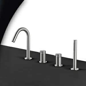 Смеситель для ванны матовая сталь Toki Radomonte TKI16S