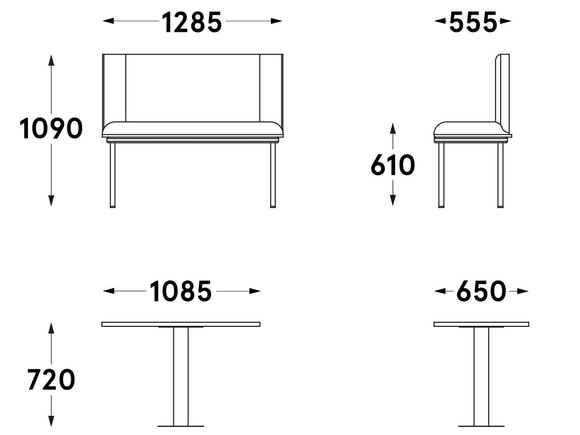 Многосторонняя акустическая офисная кабина MDD CODA ARCH-00040063 - Вид №5
