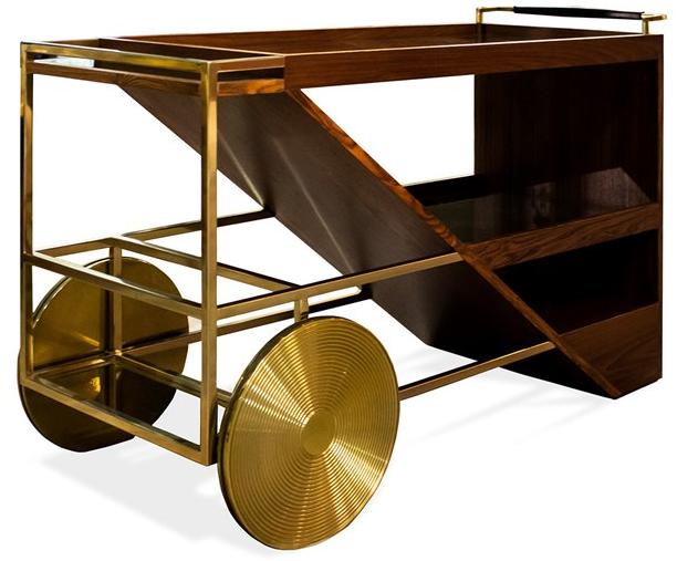 Jetclass Тележка барная деревянная  Jez219  - Вид №1