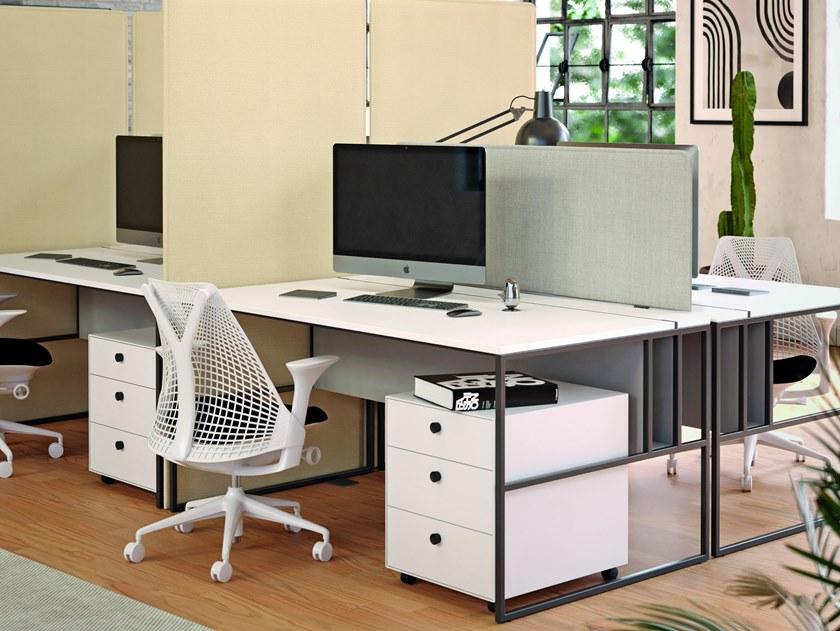 ETERNO IVICA Перегородка стола из звукопоглощающей ткани Phonolook sun-id-1464158 - Вид №1