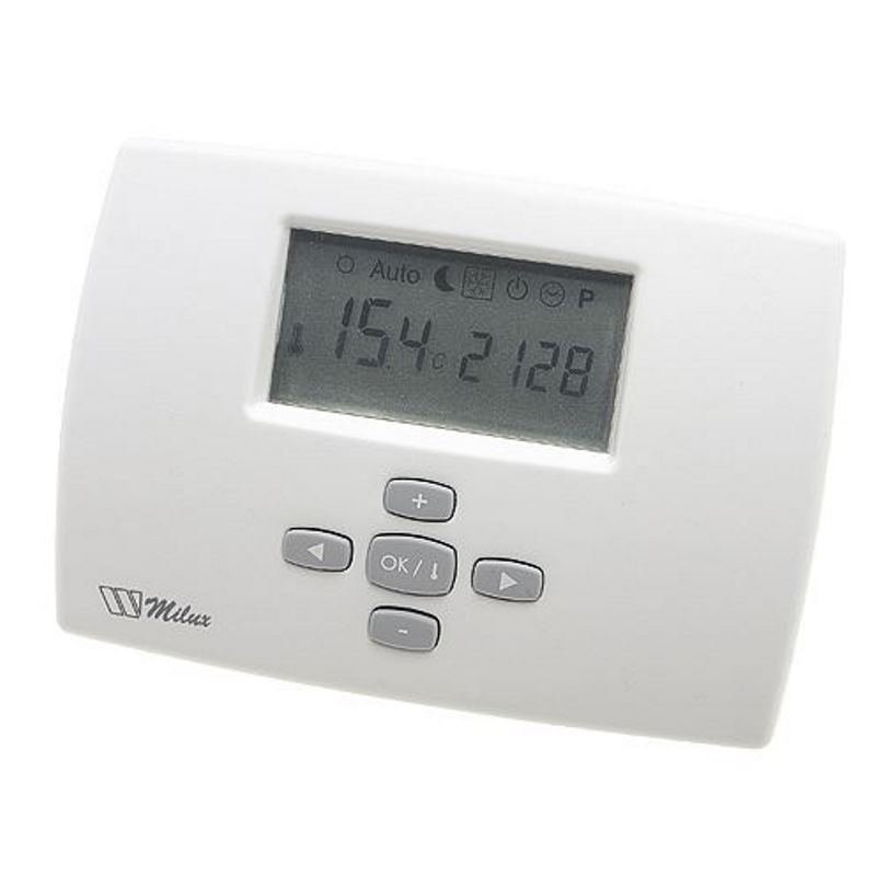 Радиотермостат комнатный программируемый WATTS MILUX-RF с ЖК-дисплеем 433 Мгц 10013387 - Вид №1