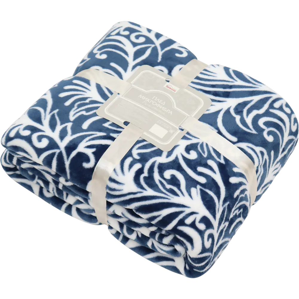 Плед «Орфей» 200x220 см микрофибра цвет синий Santreyd STLM-2133859