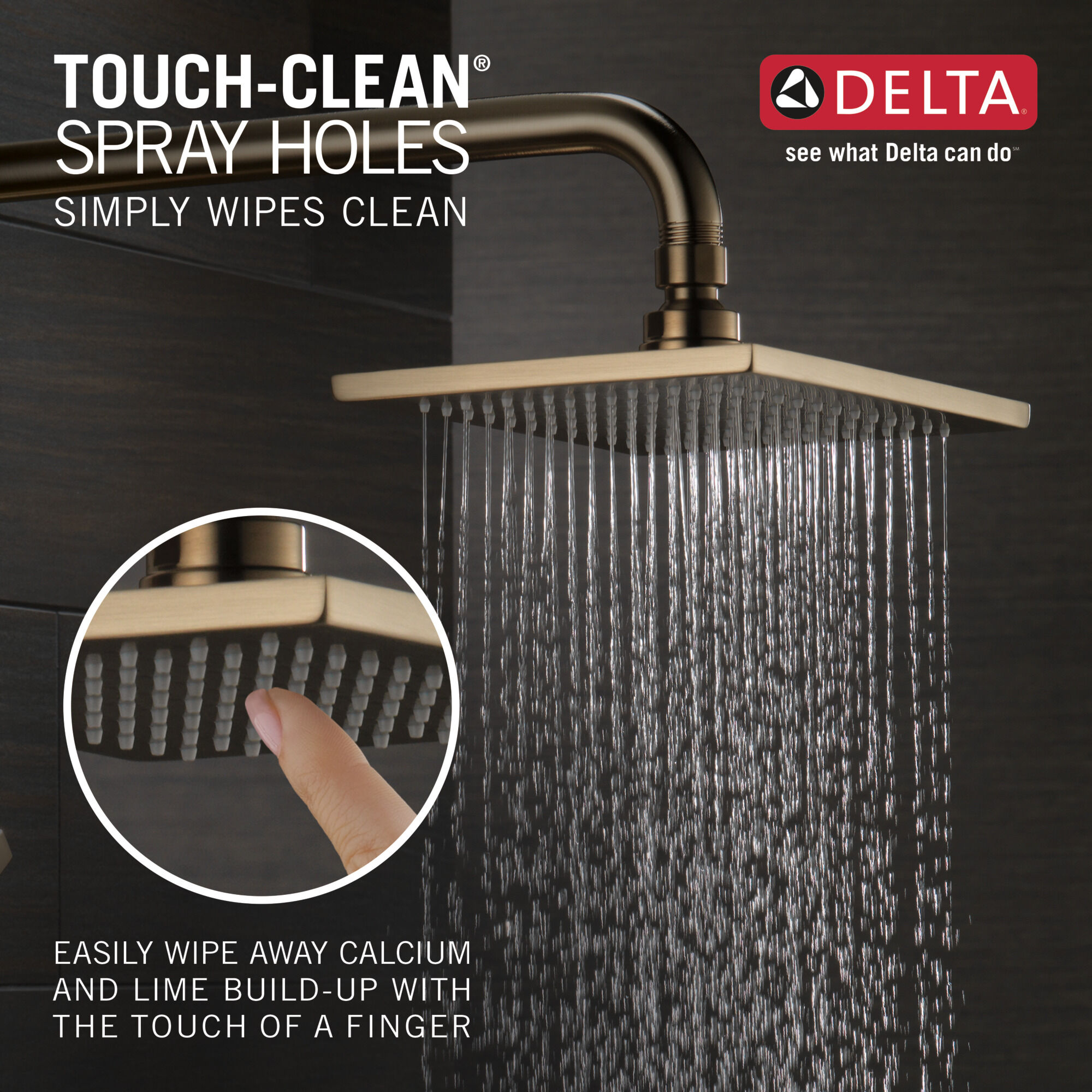 T14453-CZ Для ванны и душа Monitor® серии 14 Delta Faucet Vero Шампанское бронза - Вид №1