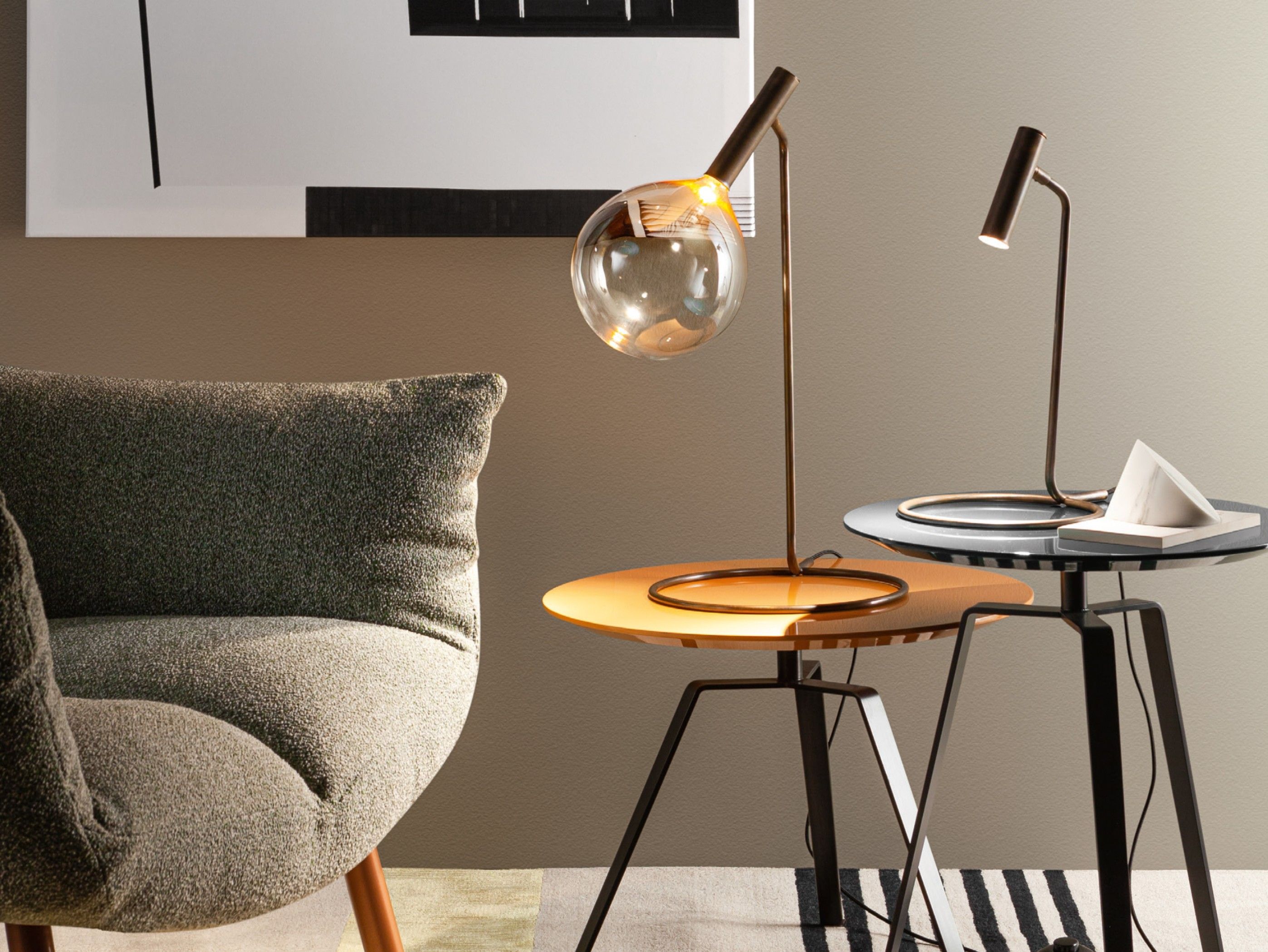 Настольная лампа из боросиликатного стекла BONALDO Sofì ARCH-00072430