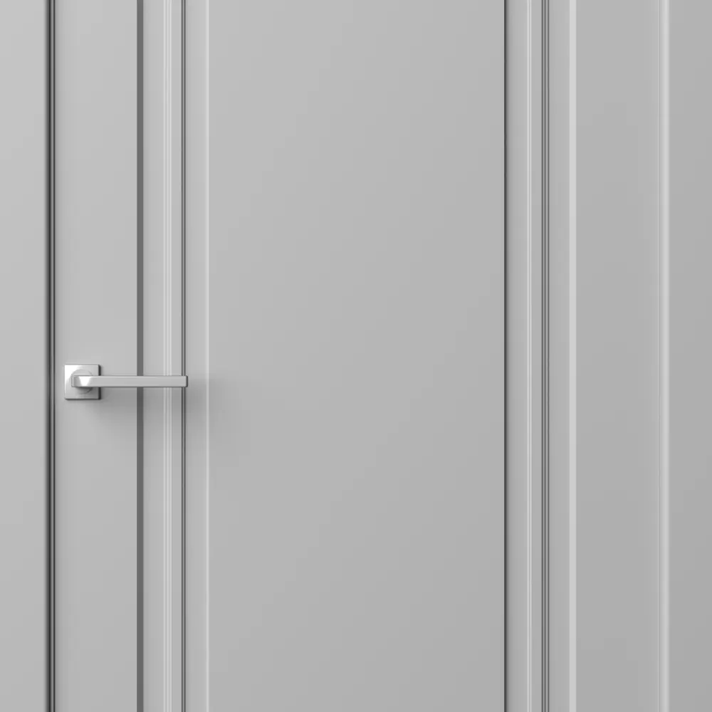 Дверь межкомнатная глухая Комфорт-1 70x210 см эмаль цвет гейнсборо с замком и петлями 89437598 STLM-2113910 RUMAX  - Вид №2