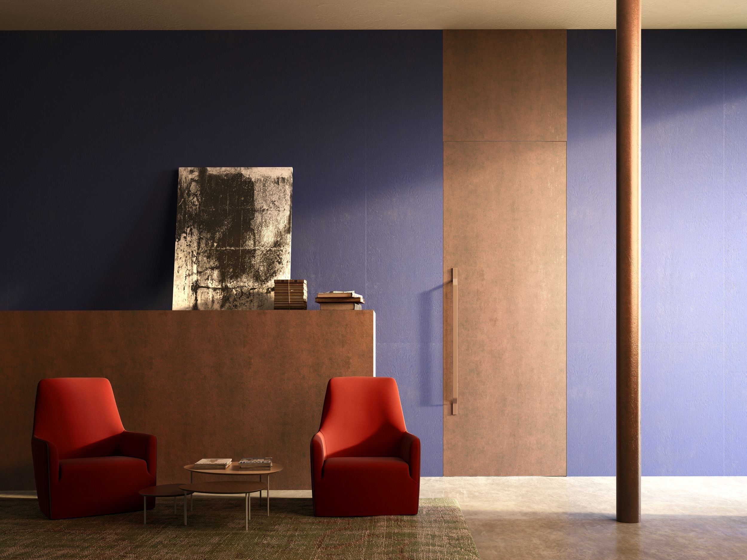 Стена заподлицо висит дверь Linvisibile Linvisibile Breeze ARCH-00024185