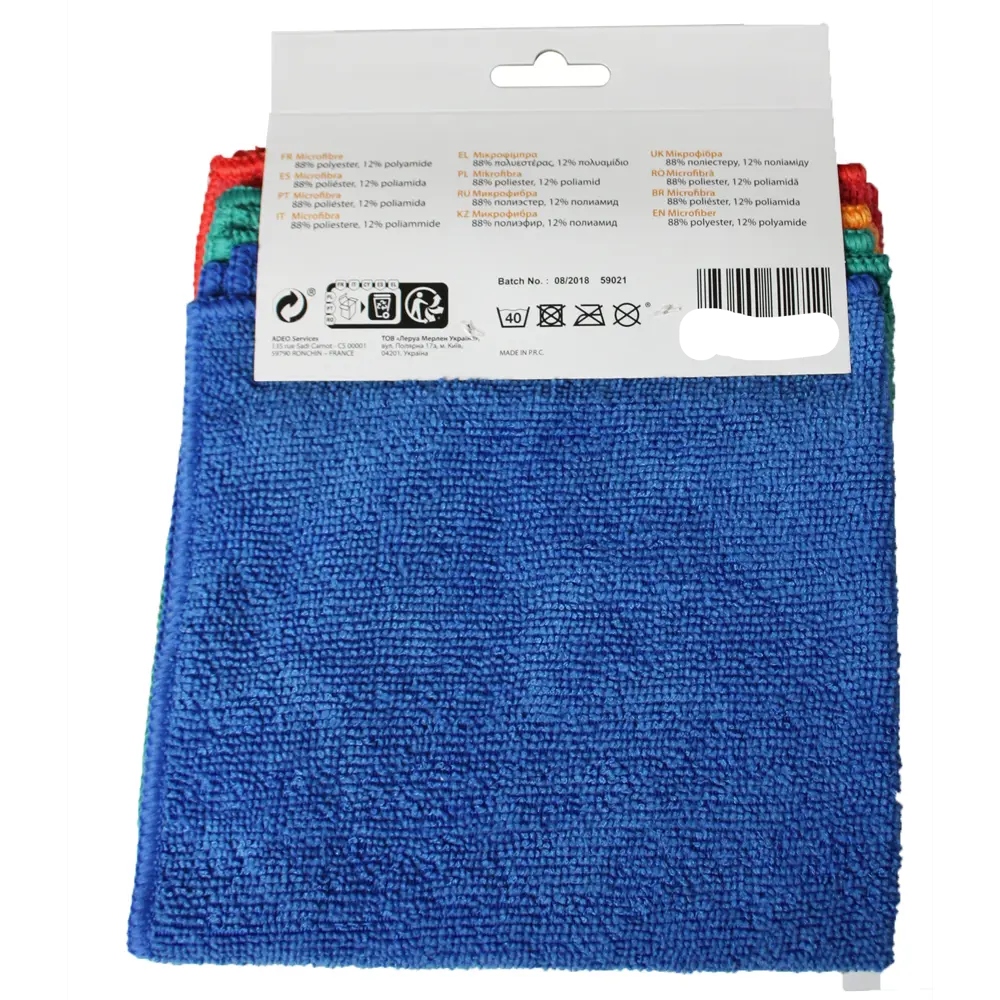 Салфетка, 35x35 см, микрофибра, 4 шт Santreyd STLM-2094355 - Вид №4