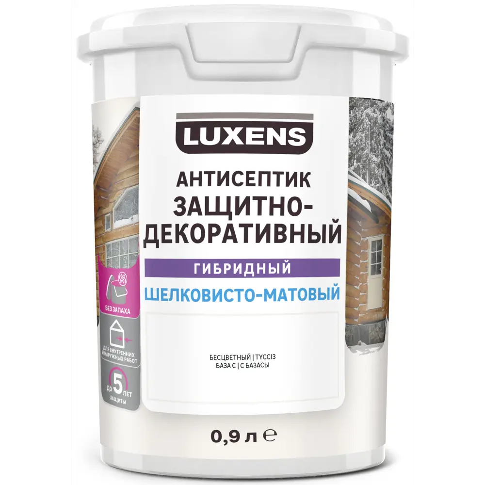 LUXENS Гибридный антисептик для дерева с колеровкой 0.9л 82933505 STLM-0038113 - Вид №1