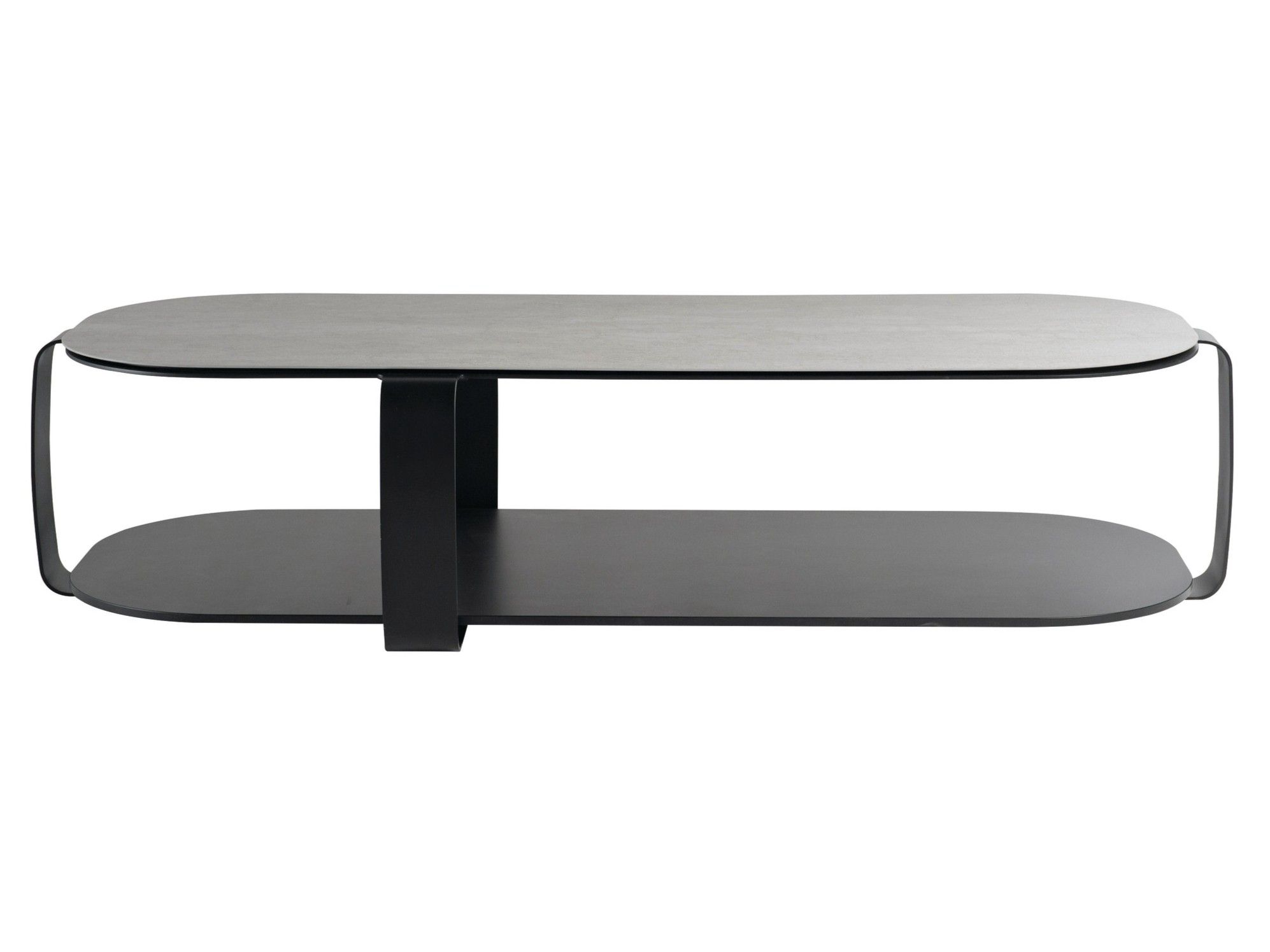 Стальной прямоугольный низкий журнальный столик ROCHE BOBOIS INTERMEDE ARCH-00117747 - Вид №1