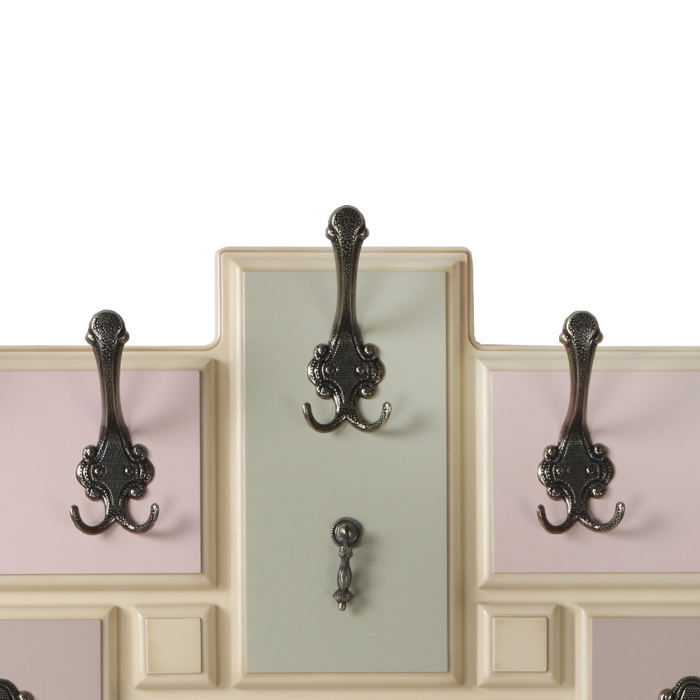 11529 Вешалка настенная Пандора 9 Айвори Акварель BOGACHO 4627139502135 - Вид №3