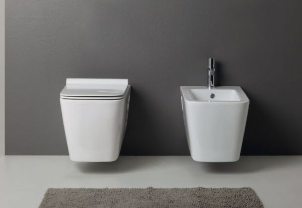 VAS4/CAVSP4 Подвесной унитаз настенный Белый NERO ceramica  Италия Neroceramica 