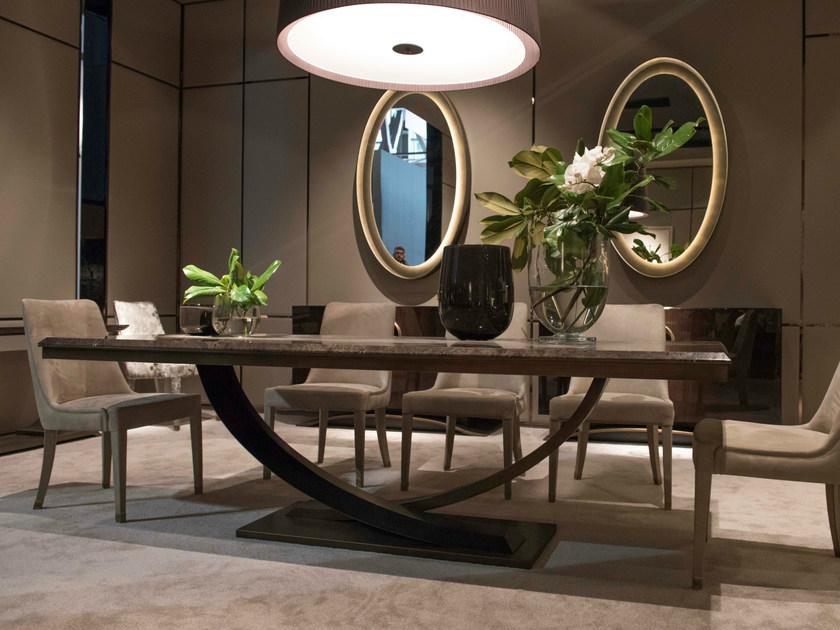 HUGUES CHEVALIER Стол обеденный прямоугольный из лакированного металла Haussmann Lid 1618 - Вид №1