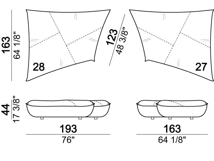 4-местный модульный диван Arketipo NIGHT FEVER ARCH-00101530 - Вид №9