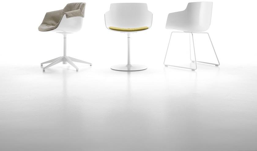 MDF Italia Вращающееся кресло из поликарбоната с подлокотниками Flow sun-id-1465814 - Вид №1