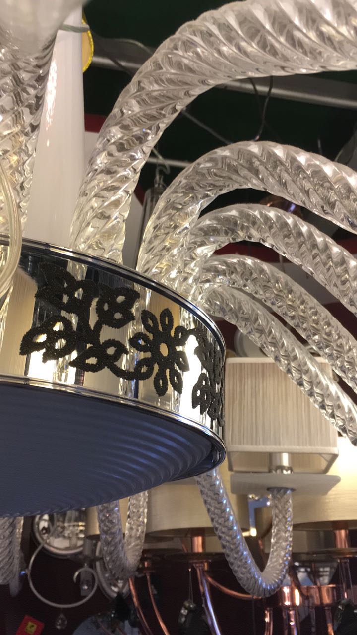 Italamp 328/16 cromo/paral bianc Metropolitan люстра подвесная 97898 - Вид №3