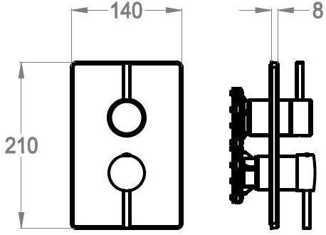 Fir Italia Смеситель для душа с переключателем Cleo 84 8450198 - Вид №1