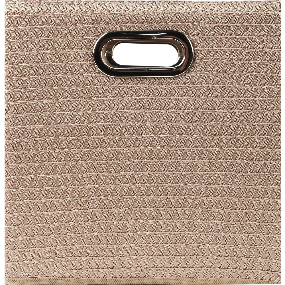 Короб плетеный 31x31x31 см полипропилен цвет бежевый Santreyd QR10F-L STLM-2140523 - Вид №3