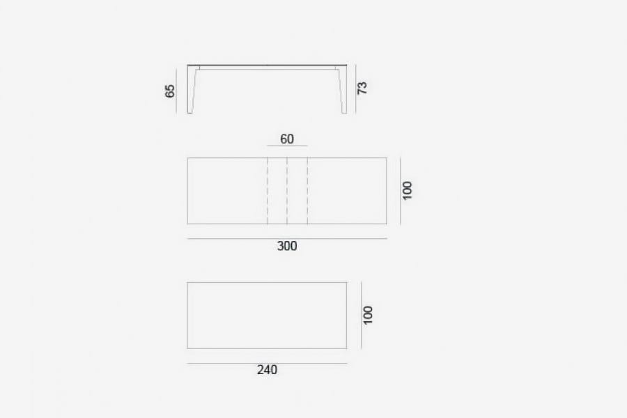 Садовый стол из тикового дерева Gervasoni Gervasoni Outdoor ARCH-00003868 - Вид №3