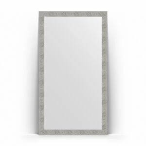 BY 6023 Зеркало напольное в багетной раме - волна хром 90 mm EVOFORM Definite floor