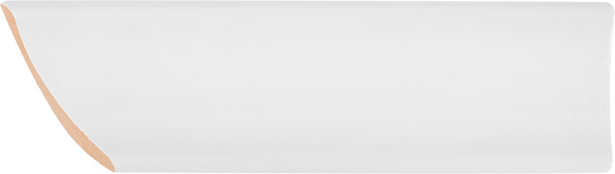 11388768 Уголок ческий срез правый 45 градусов 200х55 мм цвет белый Универсальная STLM-0001214 КЕРАМИ