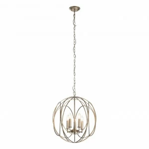 Подвесной светильник серебристый ST Luce Cinturra SLD012.103.05 ST LUCE ДИЗАЙНЕРСКИЕ, CINTURRA 00-3890091 Серебро