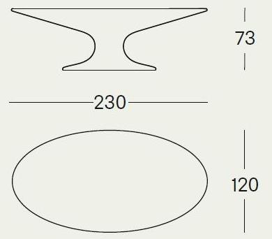 Zanotta Овальный стол sun-id-1461428 - Вид №3