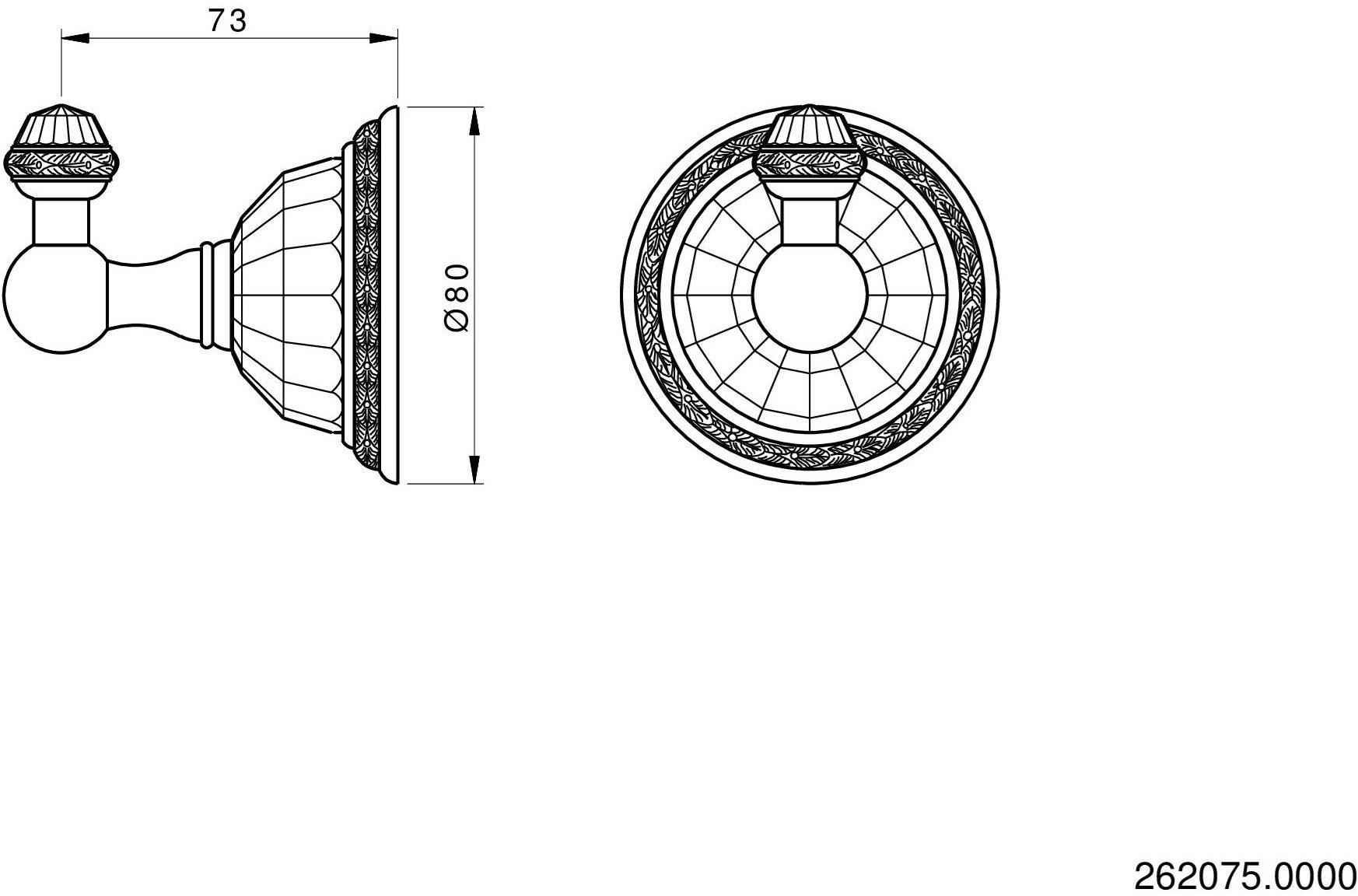 Bronces Mestre Крючок для полотенца Boutique 262075.0000.50 - Вид №1