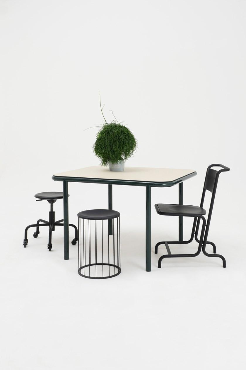 Atelier Haußmann Стул из стали и дерева с подставкой для ног sun-id-1353430 - Вид №9