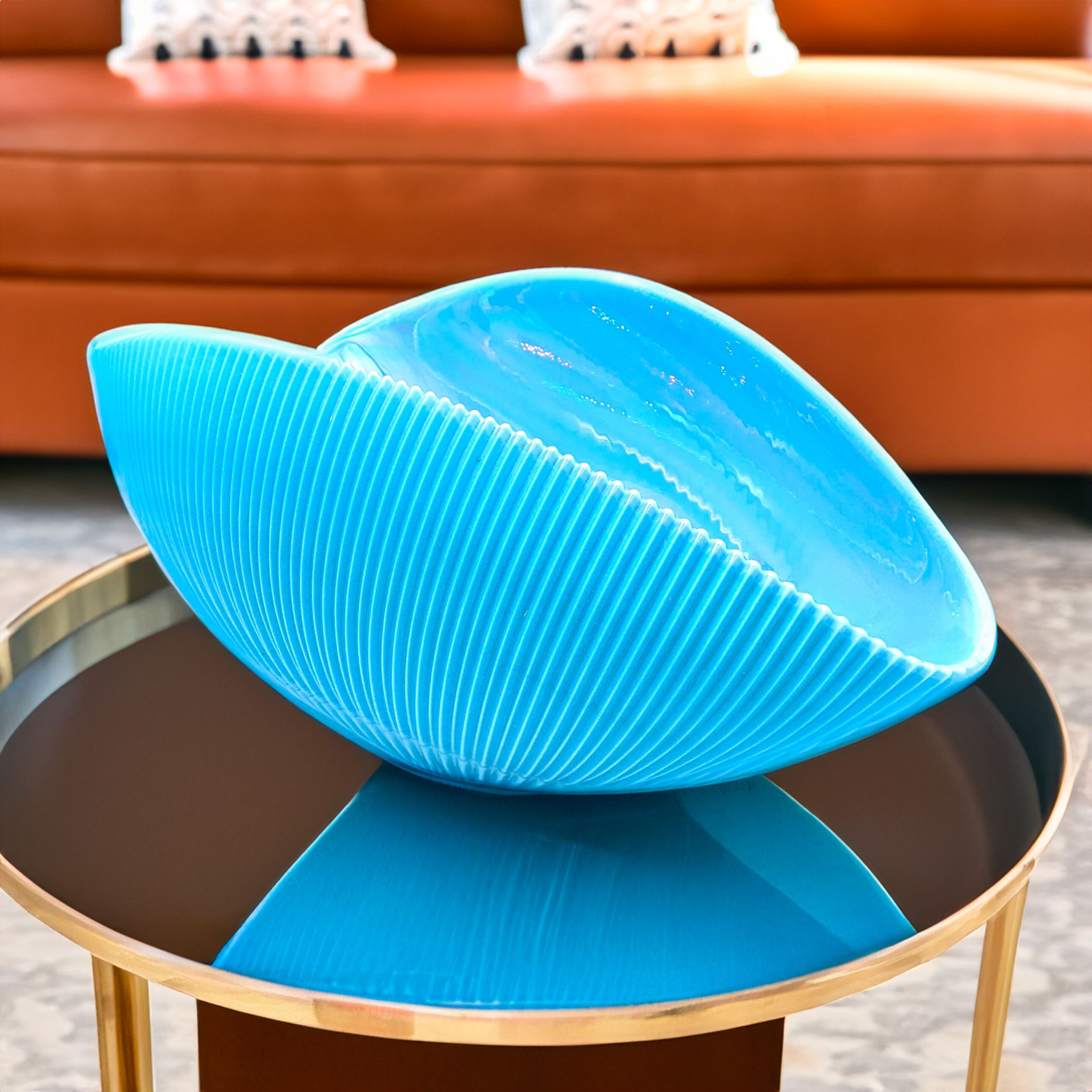 Синие центральные элементы из муранского стекла YourMurano Shell ARCH-00143826 - Вид №1