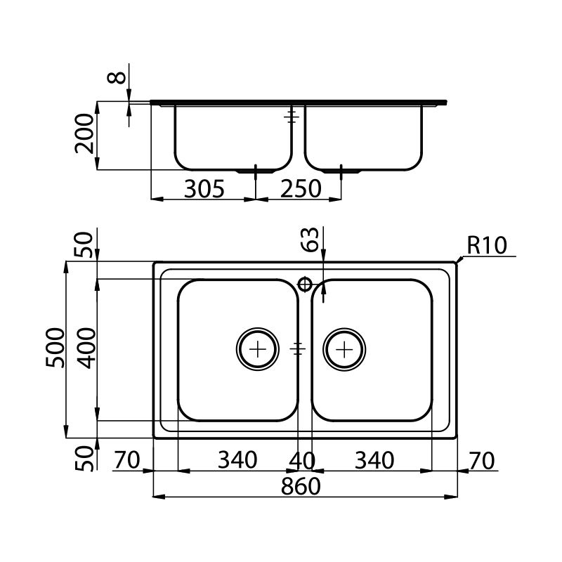2182460 Мойка KS 2182460 Fosterspa  - Вид №1