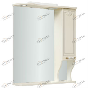 Шкаф зеркальный навесной Кантри 65 правый /крем/ RUNO 2313180