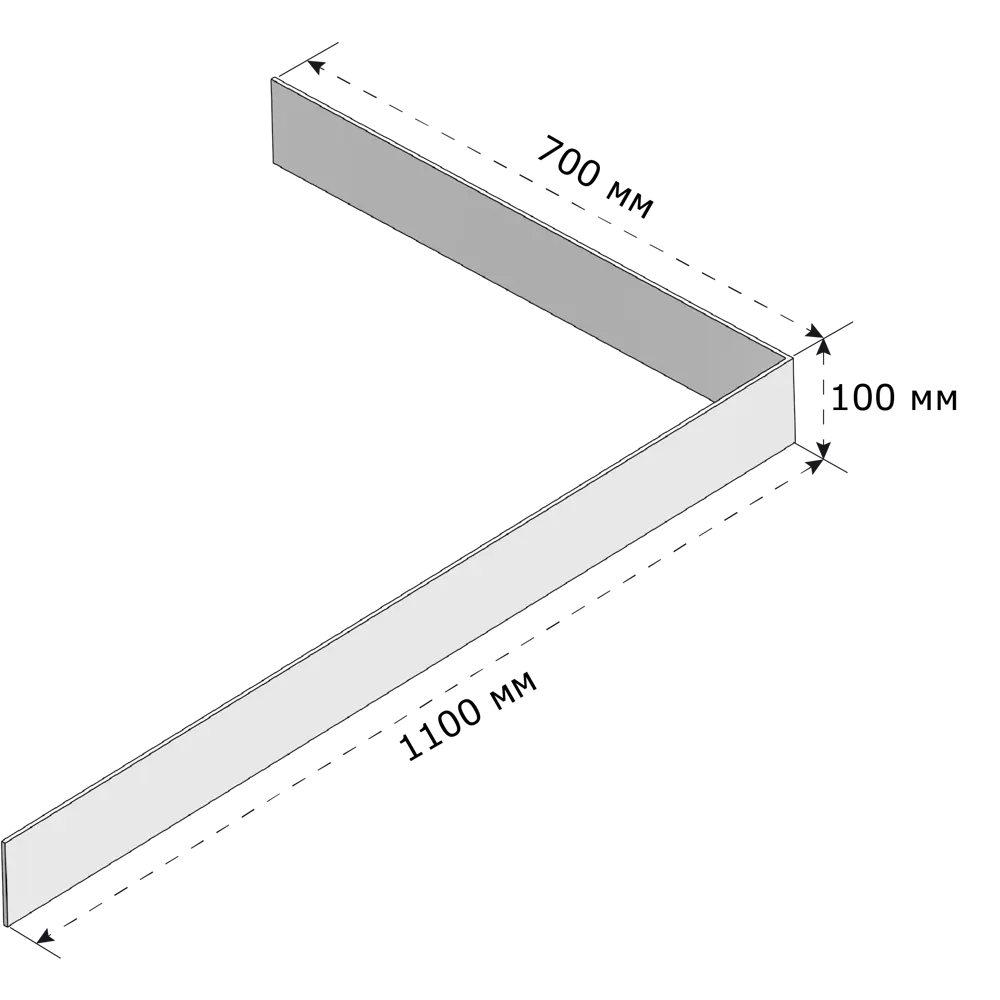Панель для поддона Form акрил 110x70 см Santreyd STLM-2182599 - Вид №1