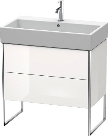 XS447502222 XSquare Тумбочка напольная Белый глянцевый декор Duravit - Вид №2