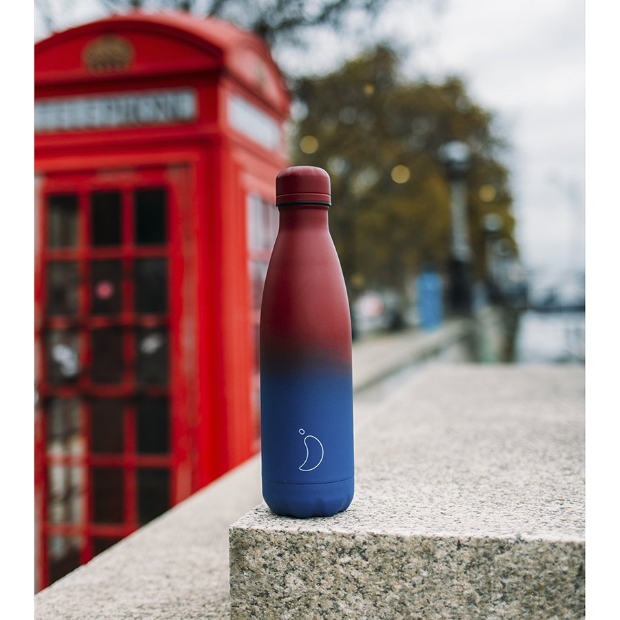 Термос 500 мл красно-синий Gradient Matte CHILLY'S BOTTLES ДИЗАЙНЕРСКИЕ 00-3947983 Красный;синий  - Вид №1