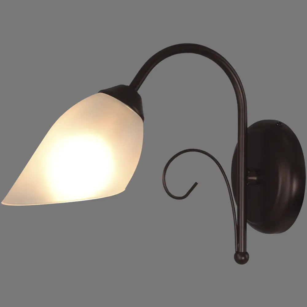 Настенный светильник бра Vitaluce Брауни 1 лампа 3м² Е14 цвет коричневый матовый STLM-2089614 - Вид №1