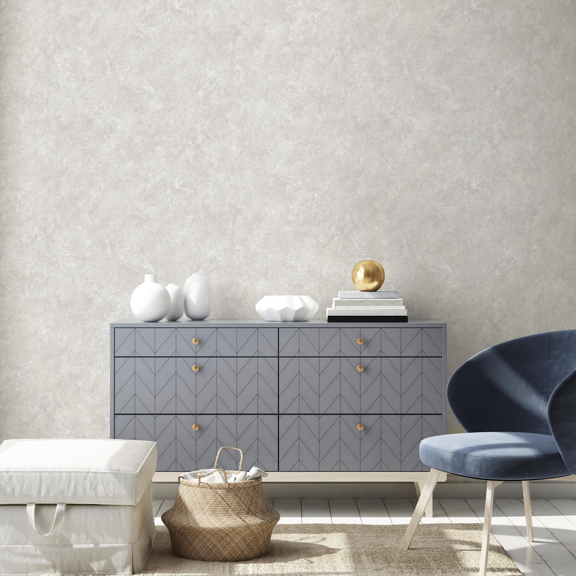 88476013 Обои флизелиновые Deco-Deco темно-серые 1.06 м DD6018-05 Energy Santreyd - Вид №2