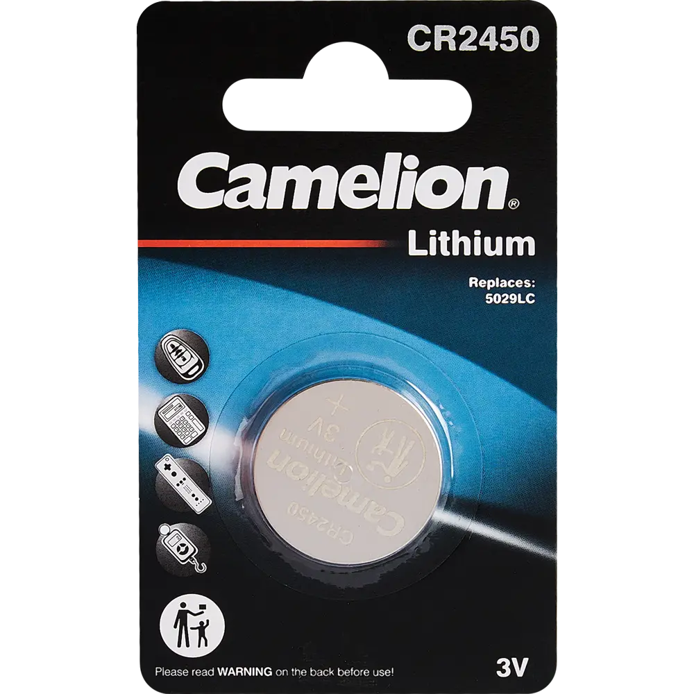 Батарейка Camelion литиевая CR2450 1 шт STLM-2080161
