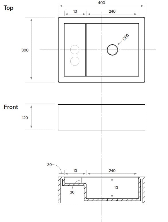 Одиночный подвесной умывальник из натурального камня COCOON Piet Boon ARCH-00052049 - Вид №50