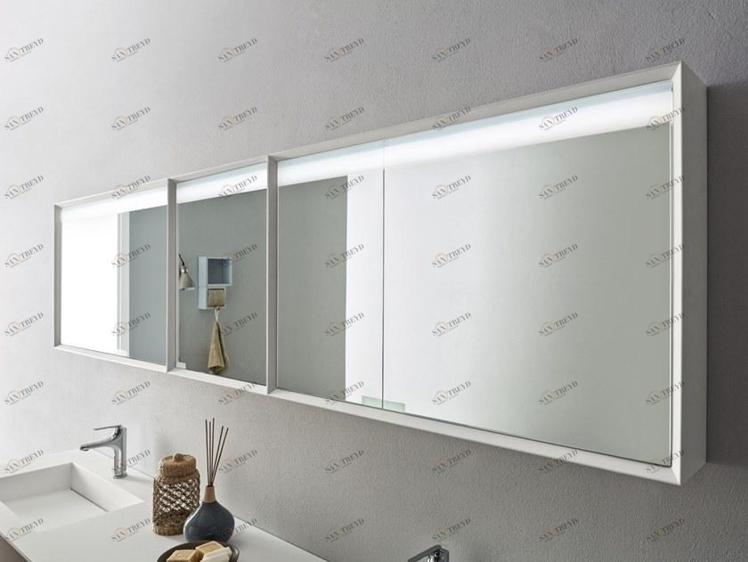 ARBLU Прямоугольное зеркало с настенным контейнером sun-id-1454947