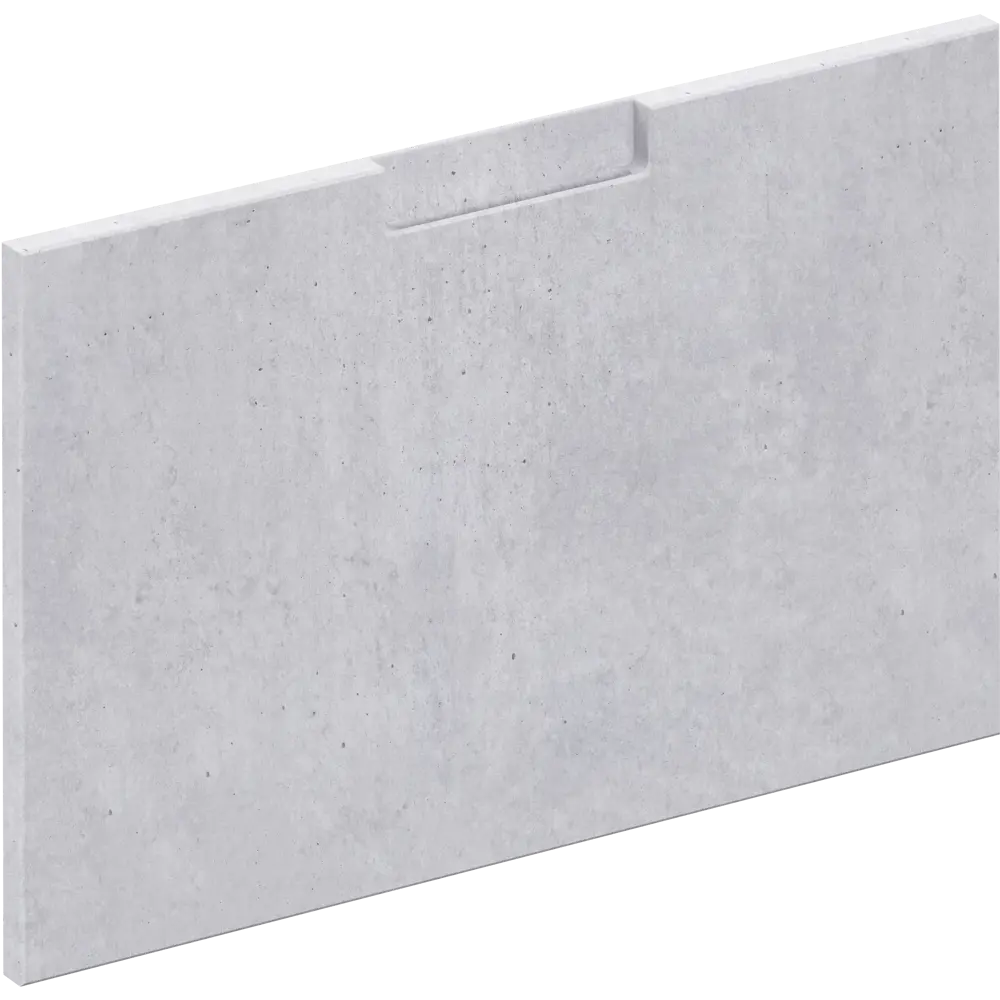 Фасад для кухонного шкафа Берлин 59.7x38.1 см Delinia ID МДФ цвет серый STLM-2165087 - Вид №1