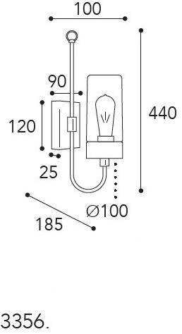 Moretti Luce Настенный светильник с орнаментом Silindar 3355 - 3356 - Вид №9