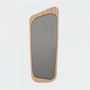 Зеркало настенное большое черное шпон Woodi WOODI ДИЗАЙНЕРСКИЕ 00-3966342 Черный