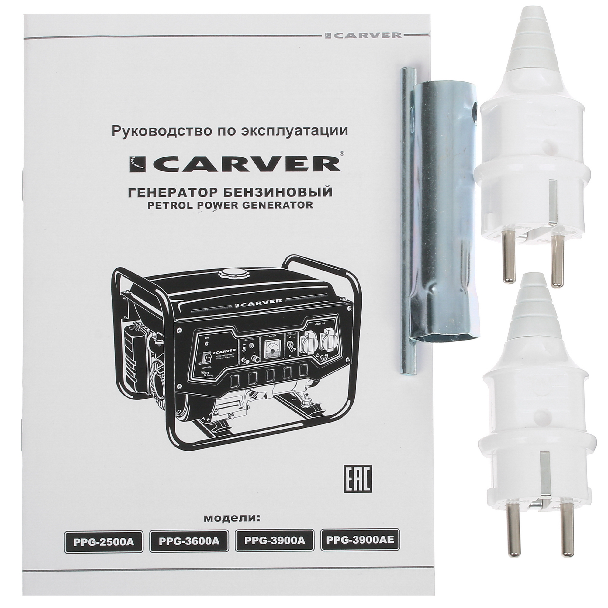 Электрогенератор   бензиновый Carver PPG-3900A 1081880 STDN-0030736 - Вид №7