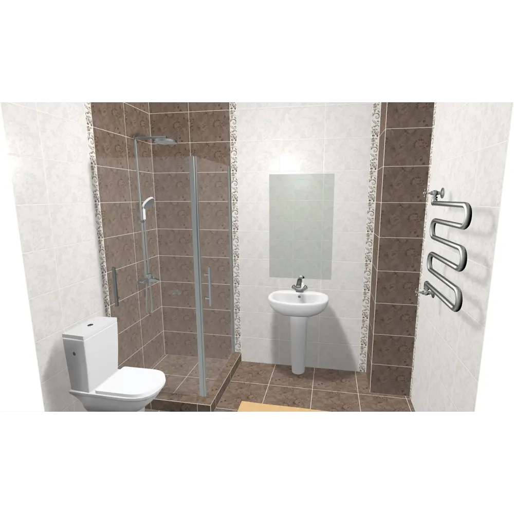 Плитка напольная «Флориан» 40х40 см 1.76 м2 цвет коричневый Керамин STLM-2035955 - Вид №2