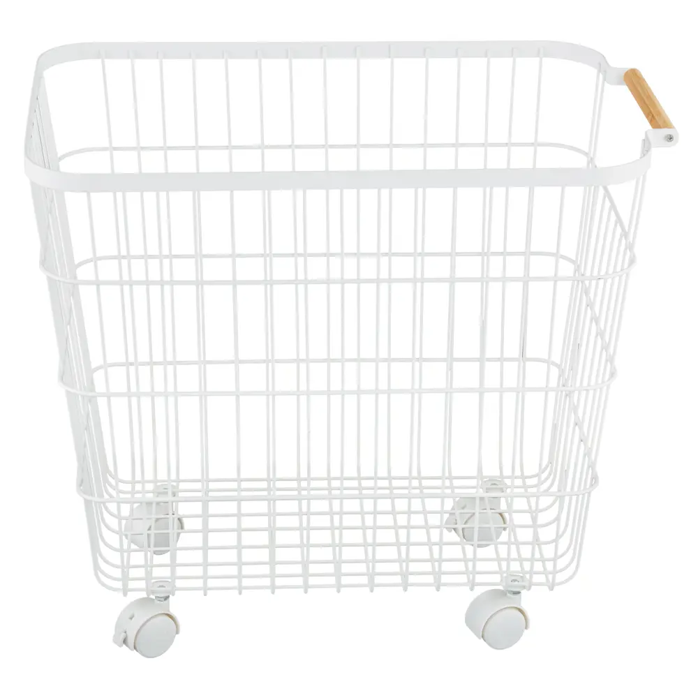 Корзина для белья Primanova Петербург 50 л цвет белый STLM-2141049