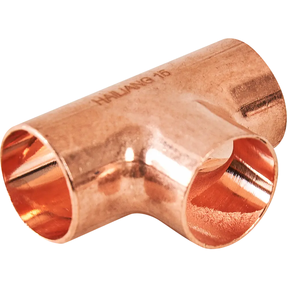 Тройник Hailiang ø15 мм медь STLM-2050998