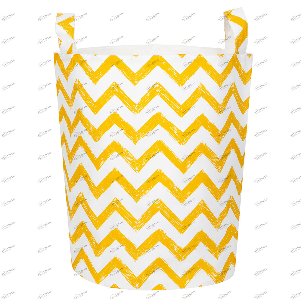 Тканевая корзина Yellow Zigzag VAMVIGVAM YELLOW ZIGZAG 281546 Желтый Santreyd 