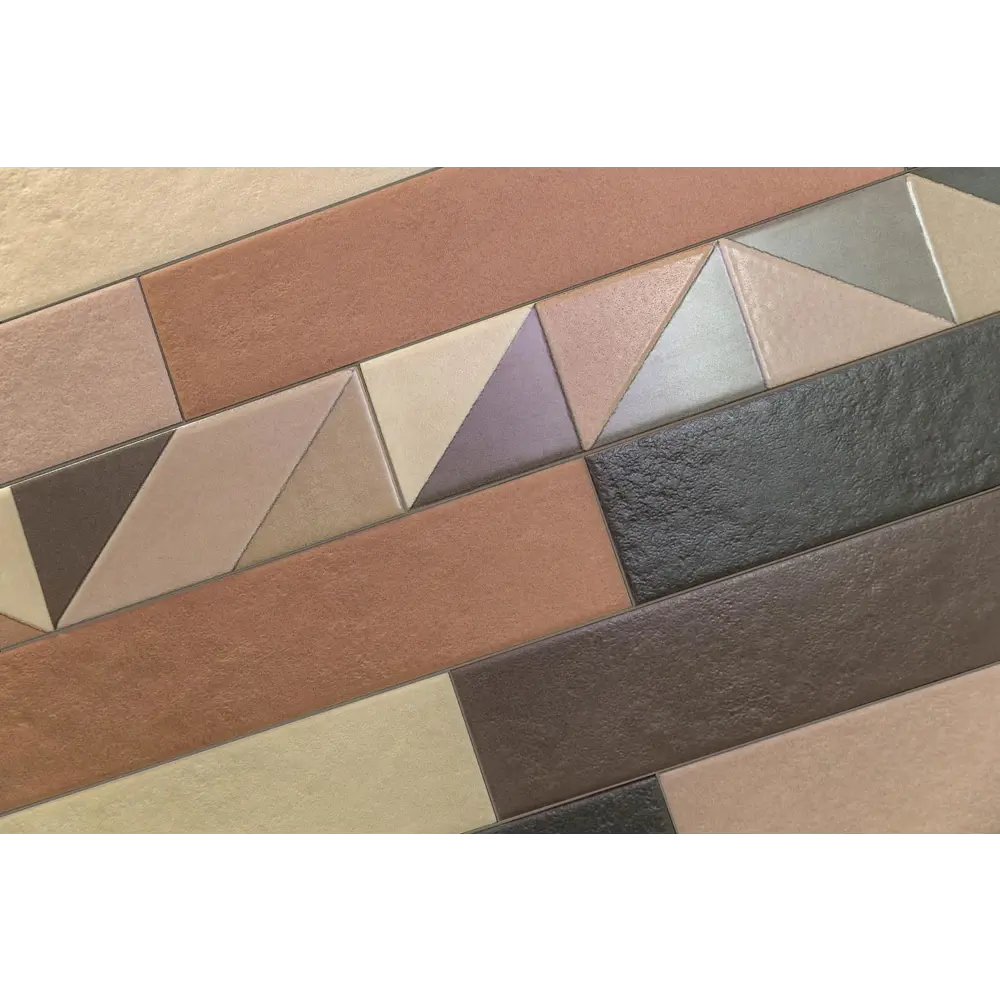 Плитка настенная Kerama Marazzi Амстердам 6x28.5 см 0.82 м² матовая цвет розовый STLM-2013617 - Вид №6